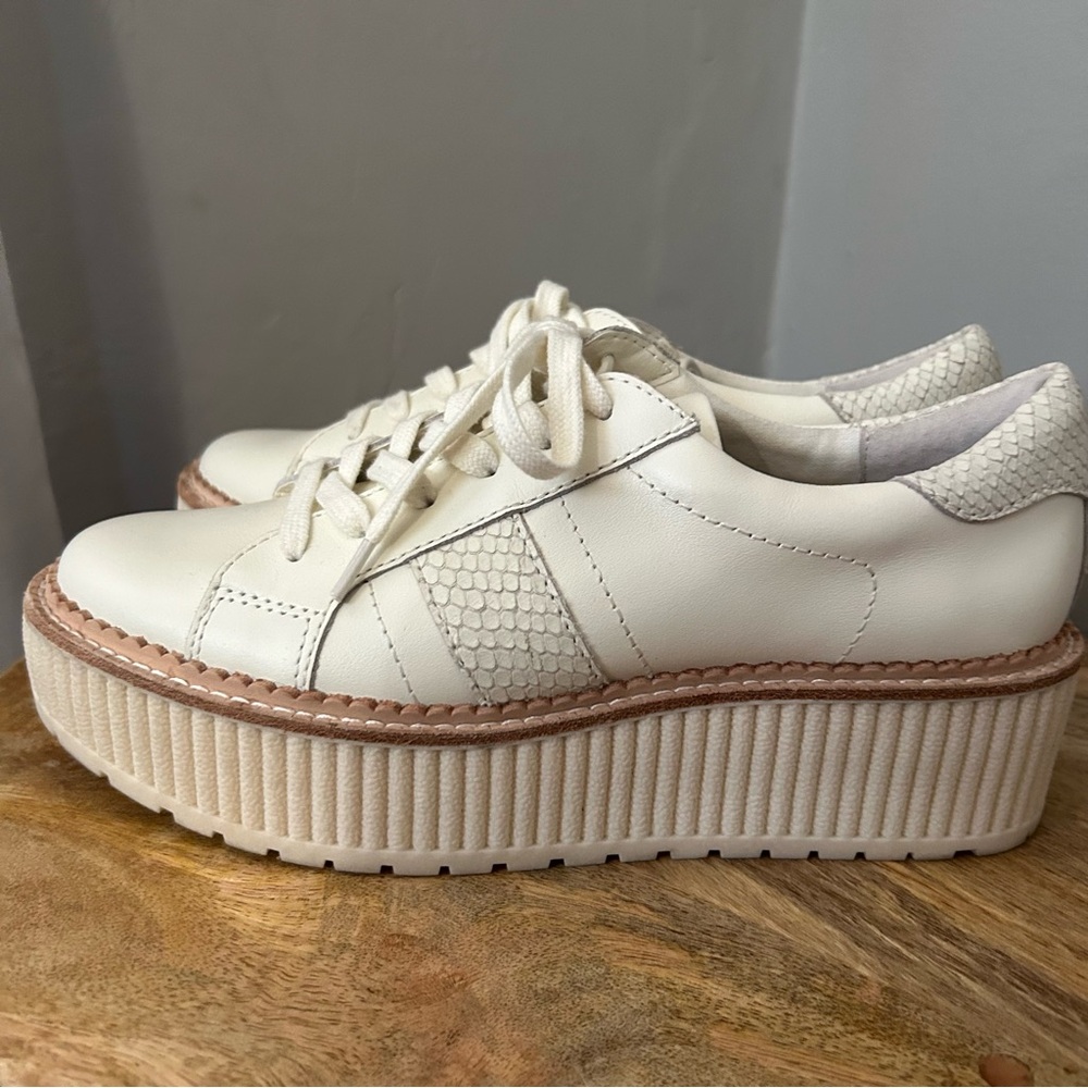 Dolce Vita Cream Platform Sneakers - Picture 3 of 12